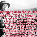 Bình giảng đoạn thơ trong bài thơ “Tây Tiến” của Quang Dũng