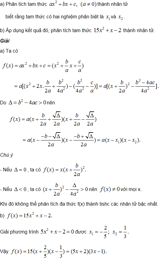 Công thức tính delta và delta phẩy phương trình bậc 2 10